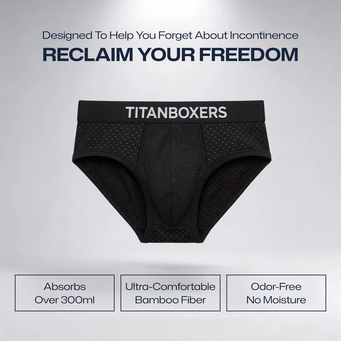 Titanboxers™ AirDry Absorbent Briefs